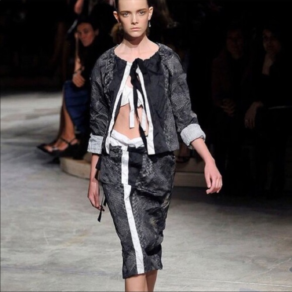 Prada Jackets & Blazers - Prada silk python print jacket